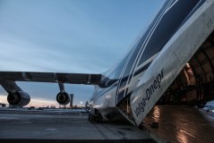 Standing beside an AN-124 Ruslan.