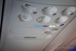 WIFI, reading lights and air vents.